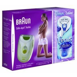 Frauen rasieren Epil Xelle BRAUN Silk-Epil Xelle 5170-Silk (mit Shavingm Clipper Venus frei) grün