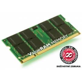 Speichermodul KINGSTON SODIMM DDR2 1GB 800MHz Non-ECC CL6 (KVR800D2S6 / 1G) - Anleitung