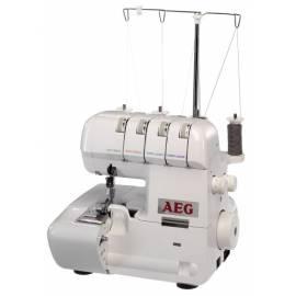 Bedienungshandbuch Overlock-Nähmaschine AEG 300 weiß