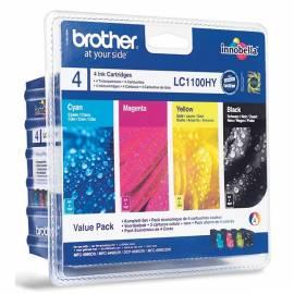 Tinte refill BROTHER LC-1100HY (LC1100HYVALBP) schwarz/rot/blau/gelb
