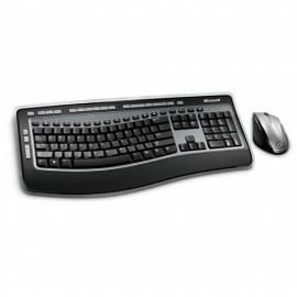 MICROSOFT Wireless Laser Desktop 6000 v3-Tastatur-Maus (XSA-00001) schwarz/silber