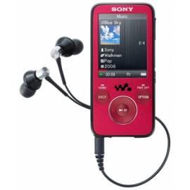 Sony MP3/MP4 Player NWZS639FR.CE7, 16 GB, FM, rot