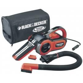 Der Auto-Staubsauger BLACK DECKER PAV1205 schwarz/rot