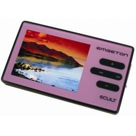 MP3-Player Emgeton X 7 Kult 2GB, schwarz/rosa