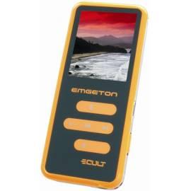 MP3-Player EMGETON Kult X 2 GB Schwarz/Orange, schwarz/orange