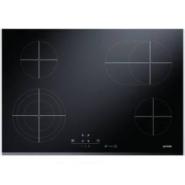 Keramik Glas Kochfläche Pure exklusive GORENJE ECT 780 AAC schwarz/Aluminium/Glas