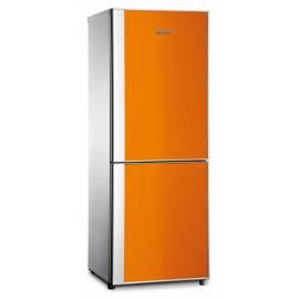 Kombination Kühlschrank / Gefrierschrank Bauknecht MG6 Silber/Orange