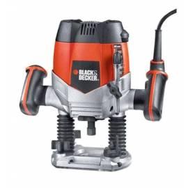 Datasheet Fräser Top BLACK-DECKER-KW900EKA schwarz/grau/rot