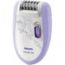 Bedienungshandbuch PHILIPS Satinelle Soft Epilierer HP 6509/01 weiß/violett