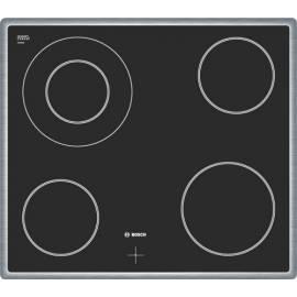 Das Kochfeld Glas. Bosch NTF 645H14E Edelstahl