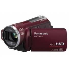 Handbuch für Camcorder PANASONIC HDC-SD20EP-R weinrot