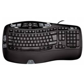 Tastatur LOGITECH Wave Corded keyboard (920-000346) schwarz