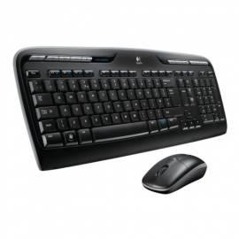 Tastaturmaus LOGITECH Wireless Desktop MK300, CZ, USB (920-001639) schwarz
