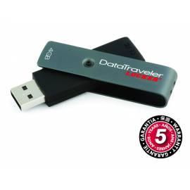 USB-flash-Disk KINGSTON Data Traveler 4GB USB 2.0 Hi-Speed Privatsphäre (DTL / 4GB) schwarz/grau - Anleitung