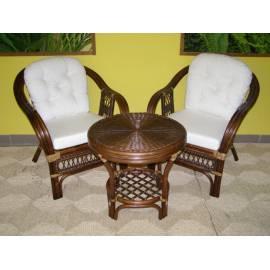 Handbuch für Rattansofa set Janeiro 2 + 1 dunkel (S022T)