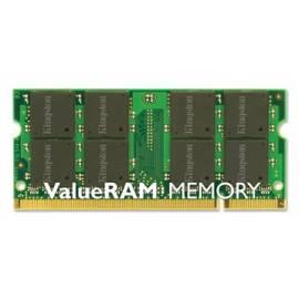 Benutzerhandbuch für Speichermodul KINGSTON SODIMM DDR2 Non-ECC CL6 (KVR800D2S6 / 4G)