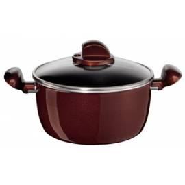 TEFAL Cookware Eleganz D2804652 schwarz/rot/Glas