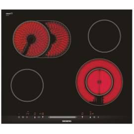 Bedienungsanleitung für Keramik Glas-Kochfeld SIEMENS ET 675MN11E Schwarz/Edelstahl/Glas