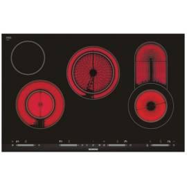 Keramik Glas-Kochfeld SIEMENS ET 875SC11D Schwarz/Edelstahl/Glas