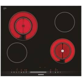 Keramik Glas-Kochfeld SIEMENS ET 675MG21E Schwarz/Edelstahl/Glas