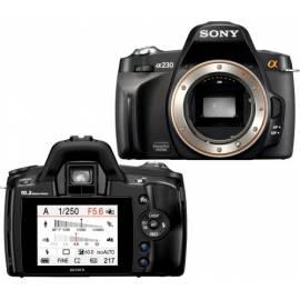 SONY Digitalkamera Alpha DSLRA230.CEE5 schwarz Bedienungsanleitung
