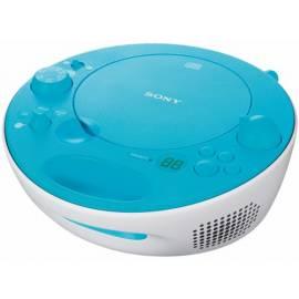 Radio mit CD-SONY-ZSE5L.CET weiss/blau