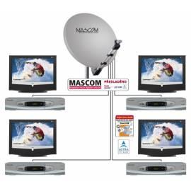 MASCOM mit Satelliten-1101S/80MBL-QUAD, Silber