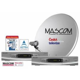 MASCOM mit Satelliten-1101S/80MBL-TWIN Silber