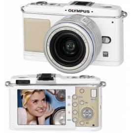 Digitalkamera OLYMPUS PEN E-P1 + 14-42 mm 1: 3.5-5.6 weiss/silber, silber/weiss
