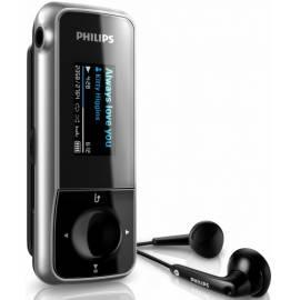 MP3-Player, PHILIPS GoGear Mix SA1MXX04KN schwarz/silber