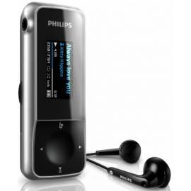 MP3-Player, PHILIPS GoGear Mix SA1MXX04K schwarz/silber