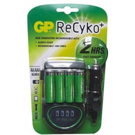 Ladegerät GP ReCyko + AR05GSE + 4 X GP2100AAHCB (2100mAh) ReCyko + schwarz