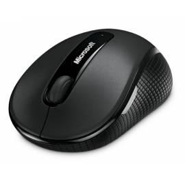 MICROSOFT Wireless 4000 Maus BlueTrack schwarz (D5D-00006) schwarz