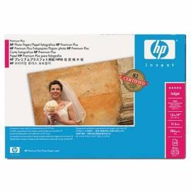 Bedienungsanleitung für Papiere, Drucker HP Plus Photo Satin A3 (Q5489A)