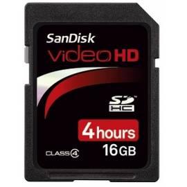 Speicherkarte SANDISK SDHC Video HD 16 GB schwarz