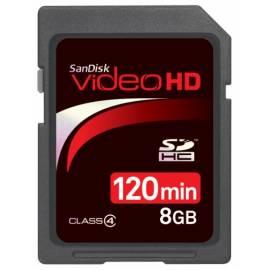 Speicherkarte SANDISK SDHC Video HD 8 GB schwarz