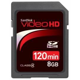 PDF-Handbuch downloadenSpeicherkarte SANDISK SDHC Video HD 8 GB schwarz