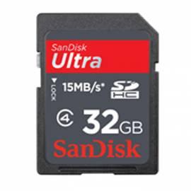Memory Card SANDISK SDHC Ultra 32 GB (55724) schwarz Gebrauchsanweisung