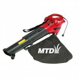 Garten Vakuum MTD BV 2400 E schwarz/rot Gebrauchsanweisung