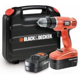 Akku-Bohrschrauber, Akuscrewdriver BLACK DECKER EPC18CABK schwarz/rot