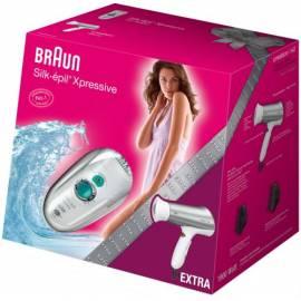 Frauen ist die Rasur BRAUN Xpressive nass-trocken-Silk-Epil Xpressive Wet_Dry 7281 beigelegt (ein Haar Trockner CI1900-S2) weiß/grün