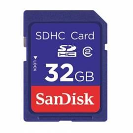 Bedienungshandbuch Speicherkarte SANDISK SDHC 32 GB (94195) blau