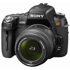 Digitalkamera SONY Alpha DSLRA500L.CEE4 schwarz Gebrauchsanweisung
