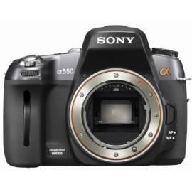 PDF-Handbuch downloadenDigitalkamera SONY Alpha DSLR-A550 schwarz