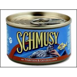 Zu sparen, Schmusy Thunfisch + Geflügel Leber 100 g (393-71026)